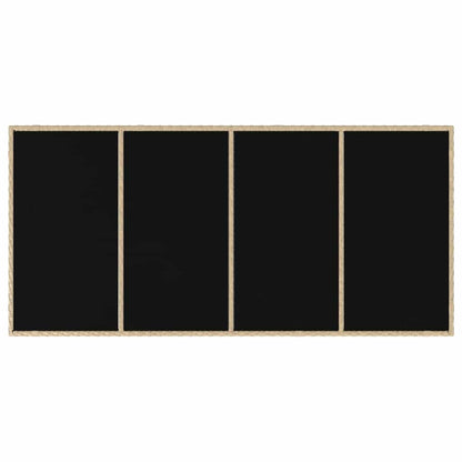 Tuin eettafelset 7 pcs Beige poly rattan
