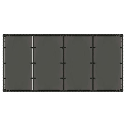 Tuin Eettafelset 9 Pcs Poly Rattan 8-Persoons 190 cm tafellengte Zwart