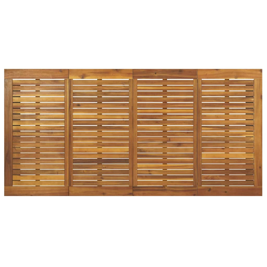 Tuin eettafelset 9 pcs Beige Massief Acaciahout