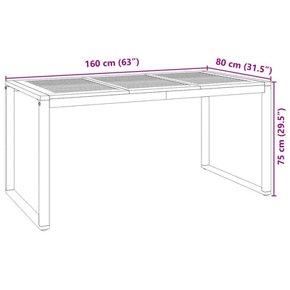 Tuin eettafelset 7 pcs Zwart en Bruin poly rattan
