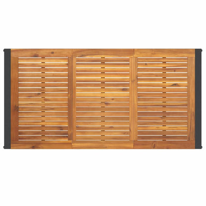 Tuin eettafelset 7 pcs Zwart en Bruin poly rattan
