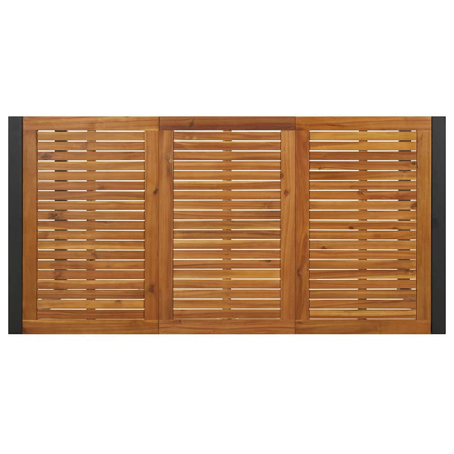 Tuin eettafelset 7 pcs Beige en Bruin poly rattan