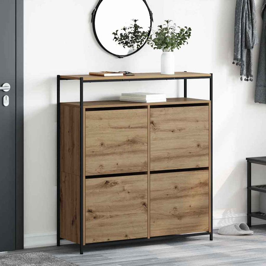 Schoenenkast Artisan Eiken 100 x 34 x 112 cm Bewerkt hout