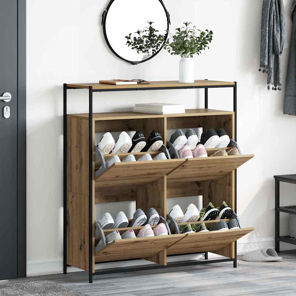 Schoenenkast Artisan Eiken 100 x 34 x 112 cm Bewerkt hout
