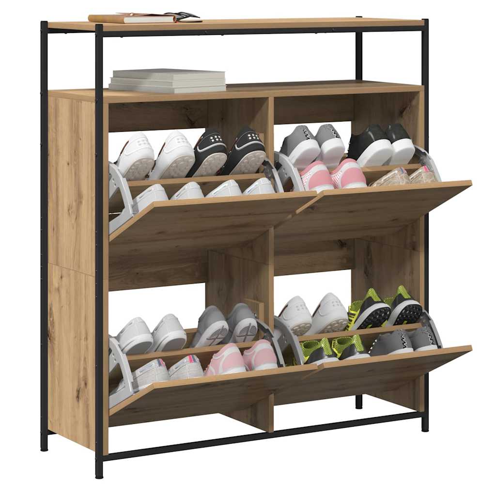 Schoenenkast Artisan Eiken 100 x 34 x 112 cm Bewerkt hout