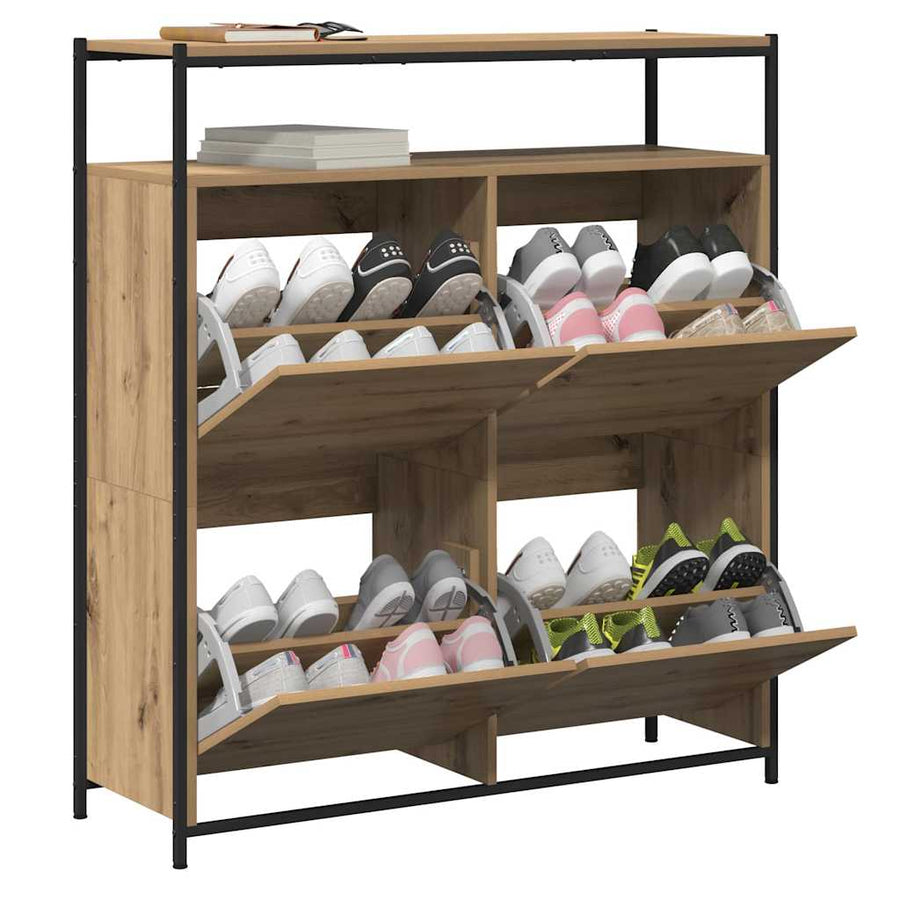 Schoenenkast Artisan Eiken 100 x 34 x 112 cm Bewerkt hout