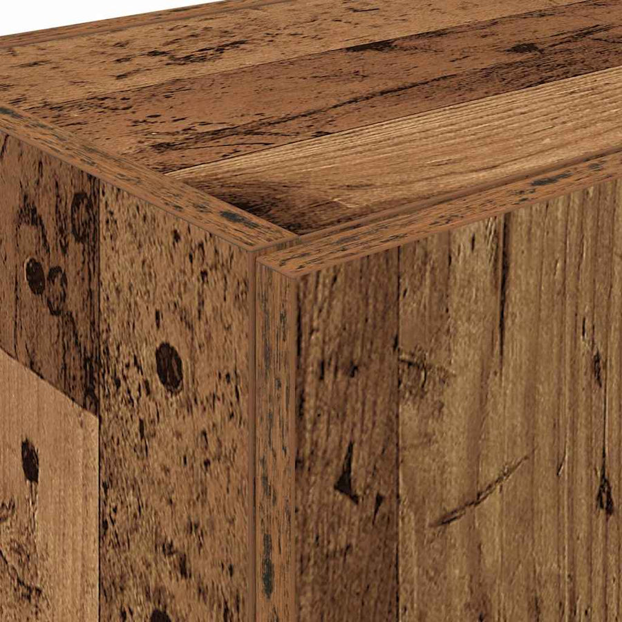 Keukenbuffet met plank 2 pcs Oudhout 60 x 50 x 180 cm