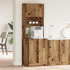 Kitchen sideboard with shelf 2 pcs Old wood 60 x 50 x 180 cm