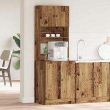 Keukenbuffet met plank 2 pcs Oudhout 60 x 50 x 180 cm