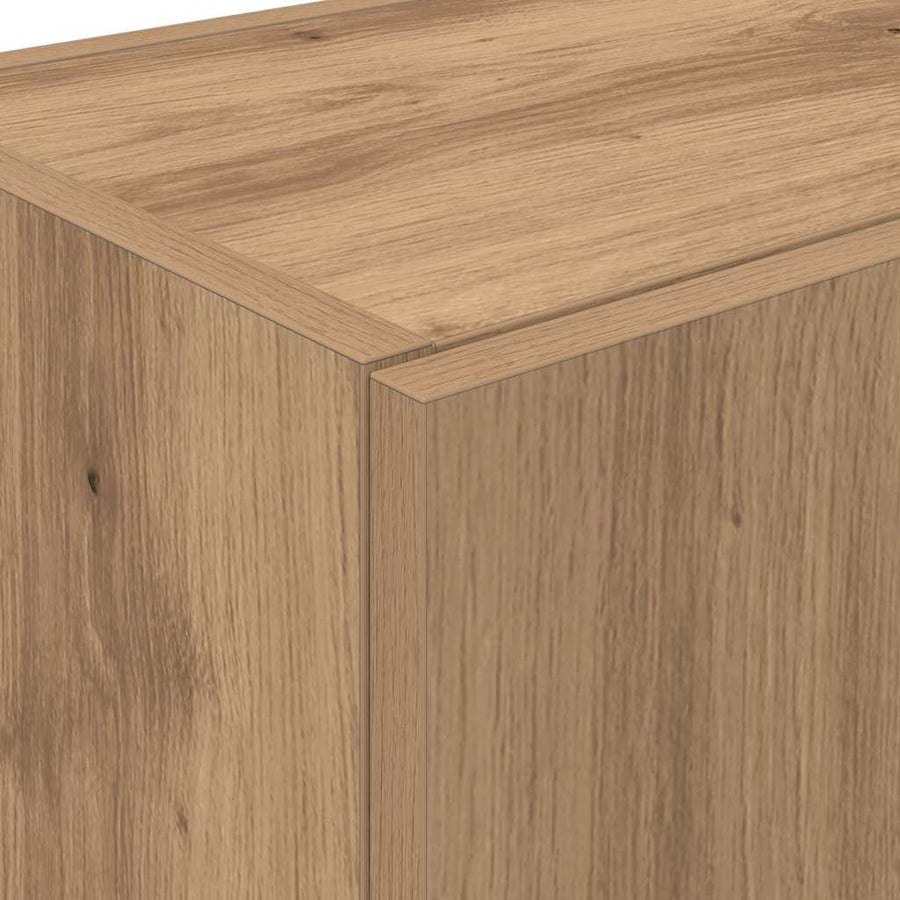 Keukenbuffet met plank 2 pcs Artisan Eiken 60 x 50 x 180 cm