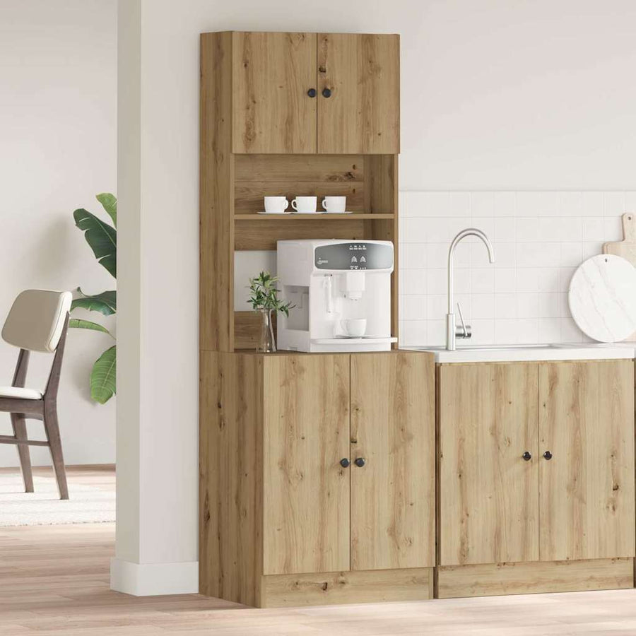 Keukenbuffet met plank 2 pcs Artisan Eiken 60 x 50 x 180 cm