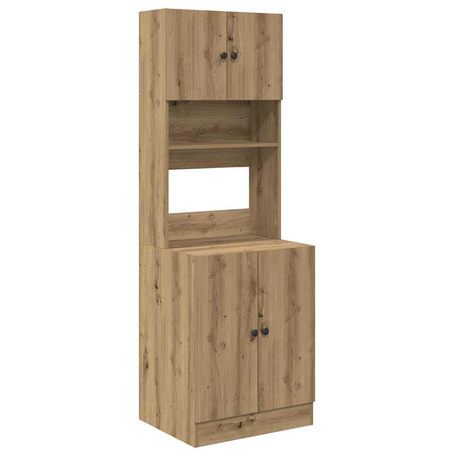Keukenbuffet met plank 2 pcs Artisan Eiken 60 x 50 x 180 cm