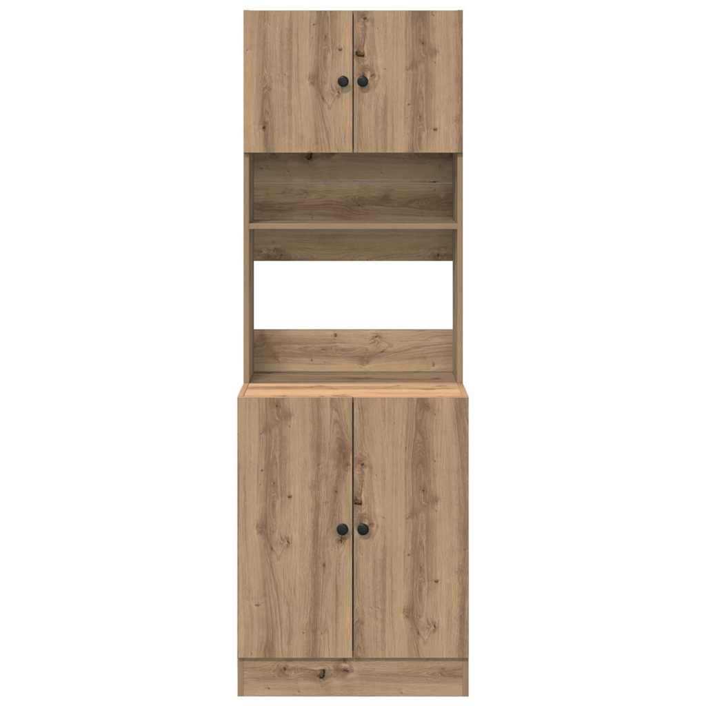 Keukenbuffet met plank 2 pcs Artisan Eiken 60 x 50 x 180 cm