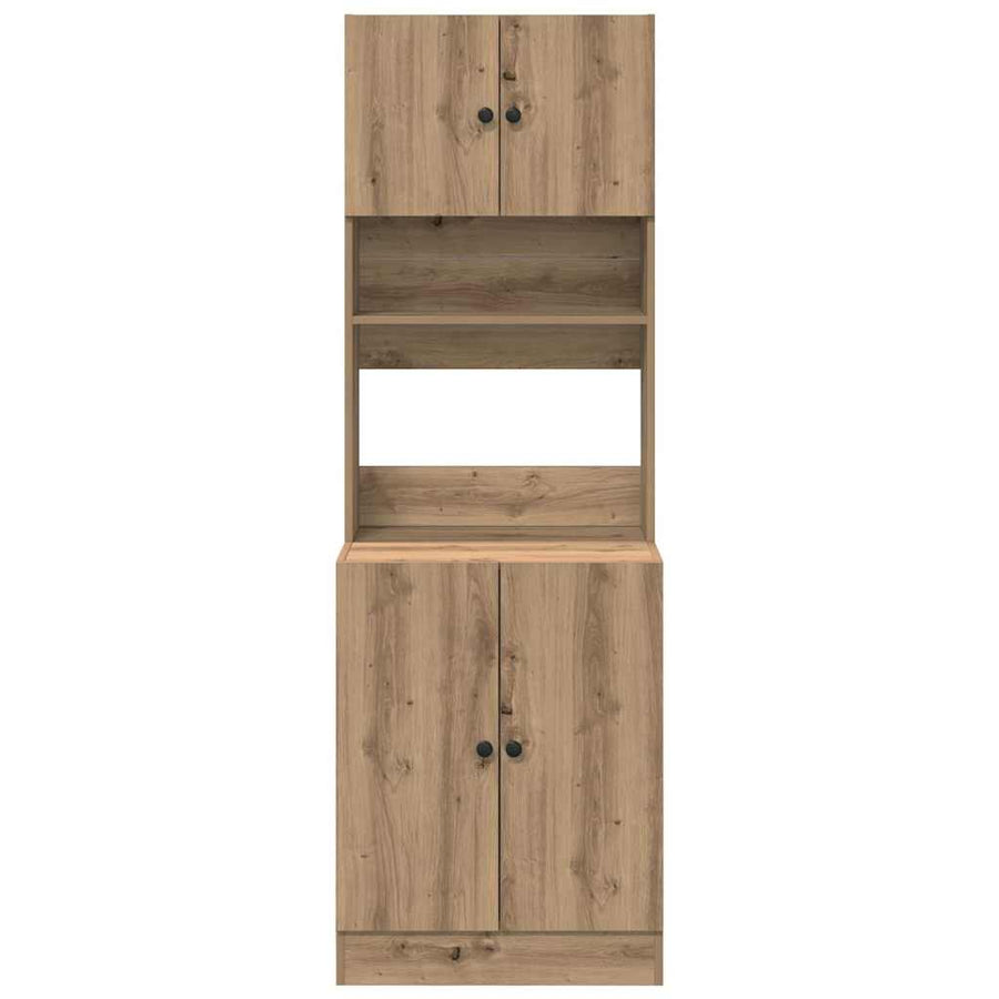 Keukenbuffet met plank 2 pcs Artisan Eiken 60 x 50 x 180 cm