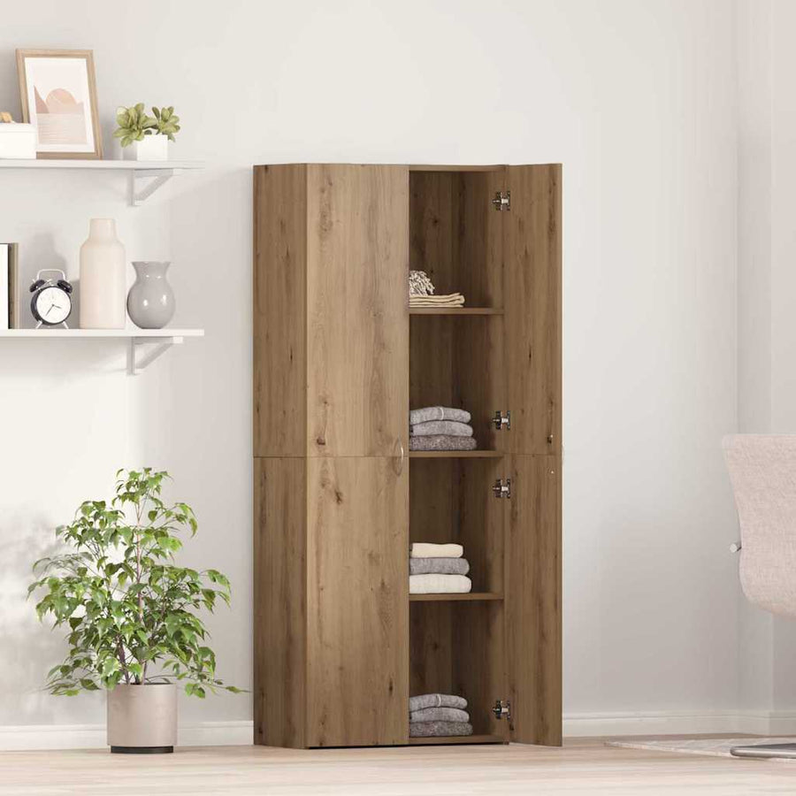 Kantoorkast Artisan Eiken 70 x 32 x 77.5 cm Bewerkt hout
