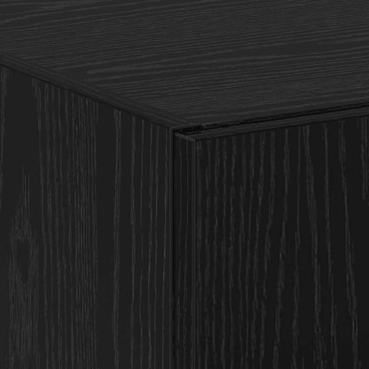 Kantoorkast Zwart Eiken 70 x 32 x 77.5 cm Bewerkt hout