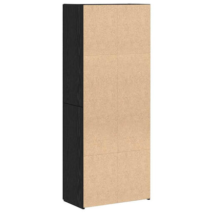 Kantoorkast Zwart Eiken 70 x 32 x 77.5 cm Bewerkt hout