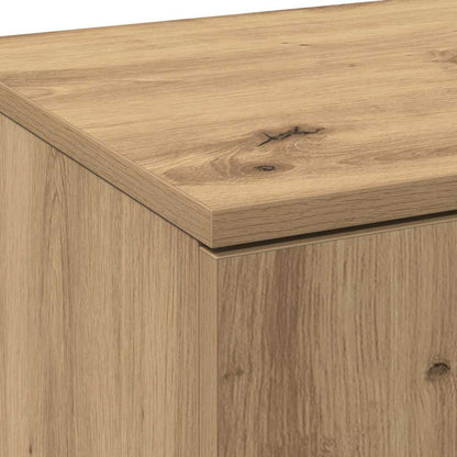 Hoogboard artisanaal eikenkleurig 80 x 35 x 180 cm Bewerkt hout