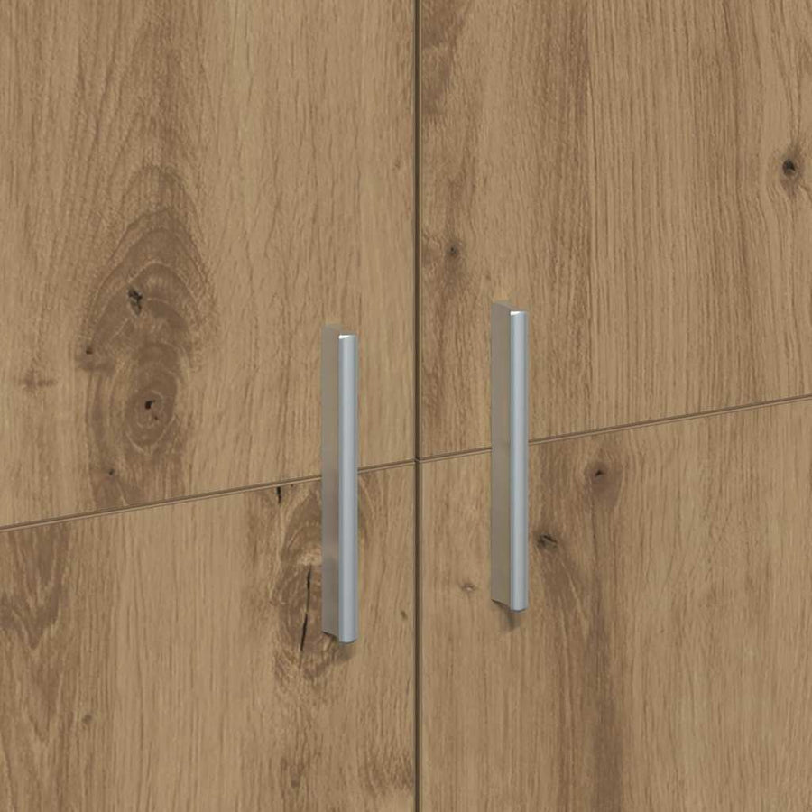 Hoogboard artisanaal eikenkleurig 80 x 35 x 180 cm Bewerkt hout