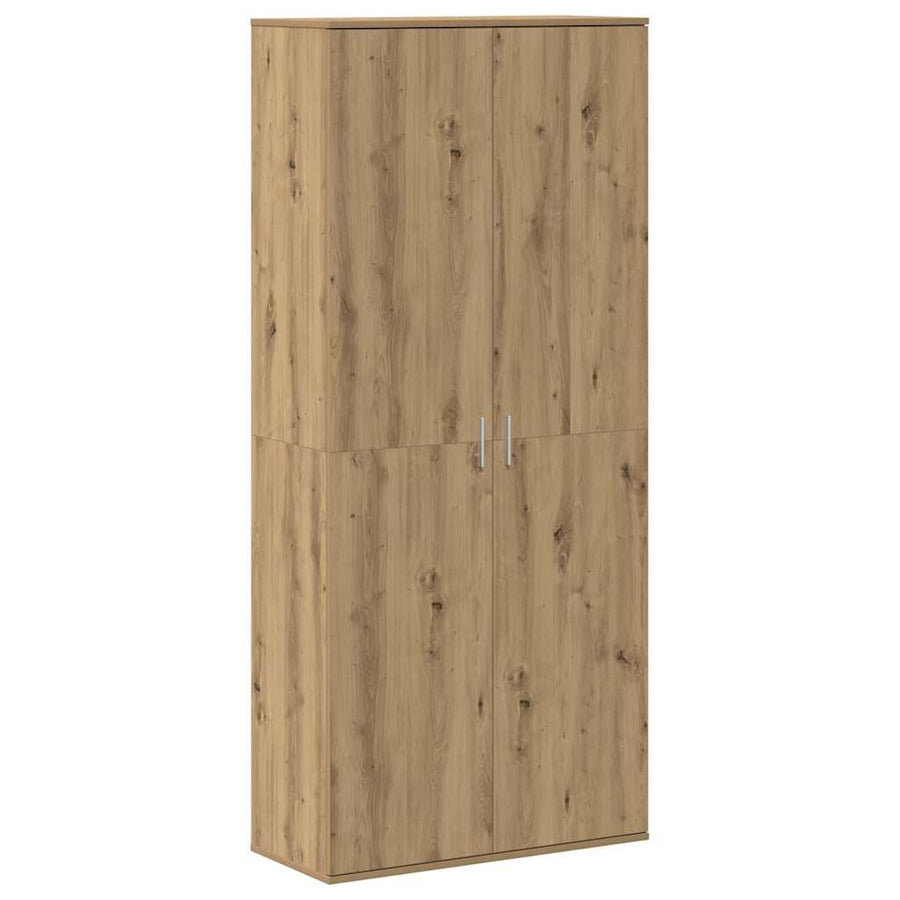 Hoogboard artisanaal eikenkleurig 80 x 35 x 180 cm Bewerkt hout