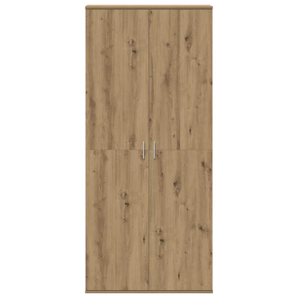 Hoogboard artisanaal eikenkleurig 80 x 35 x 180 cm Bewerkt hout