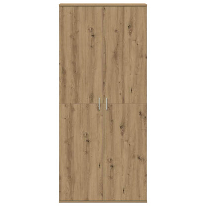 Hoogboard artisanaal eikenkleurig 80 x 35 x 180 cm Bewerkt hout