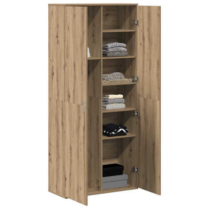 Hoogboard artisanaal eikenkleurig 80 x 35 x 180 cm Bewerkt hout