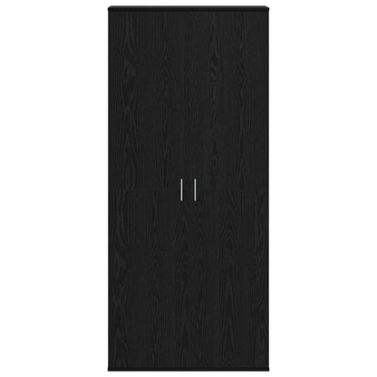 Hoogboard 80 x 35 x 180 cm Bewerkt hout Zwart eiken