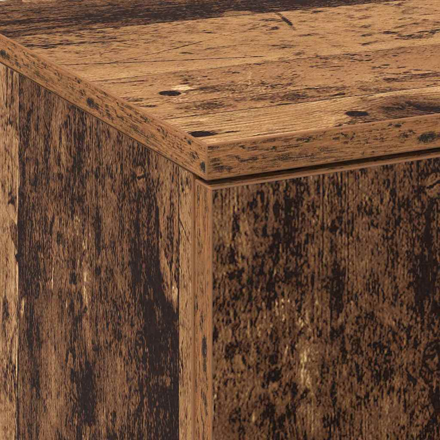 Hoge kast Oudhout 70 x 33.5 x 180 cm Bewerkt hout