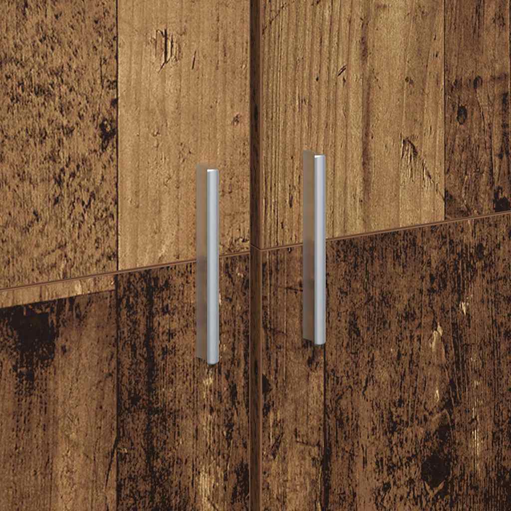 Hoge kast Oudhout 70 x 33.5 x 180 cm Bewerkt hout