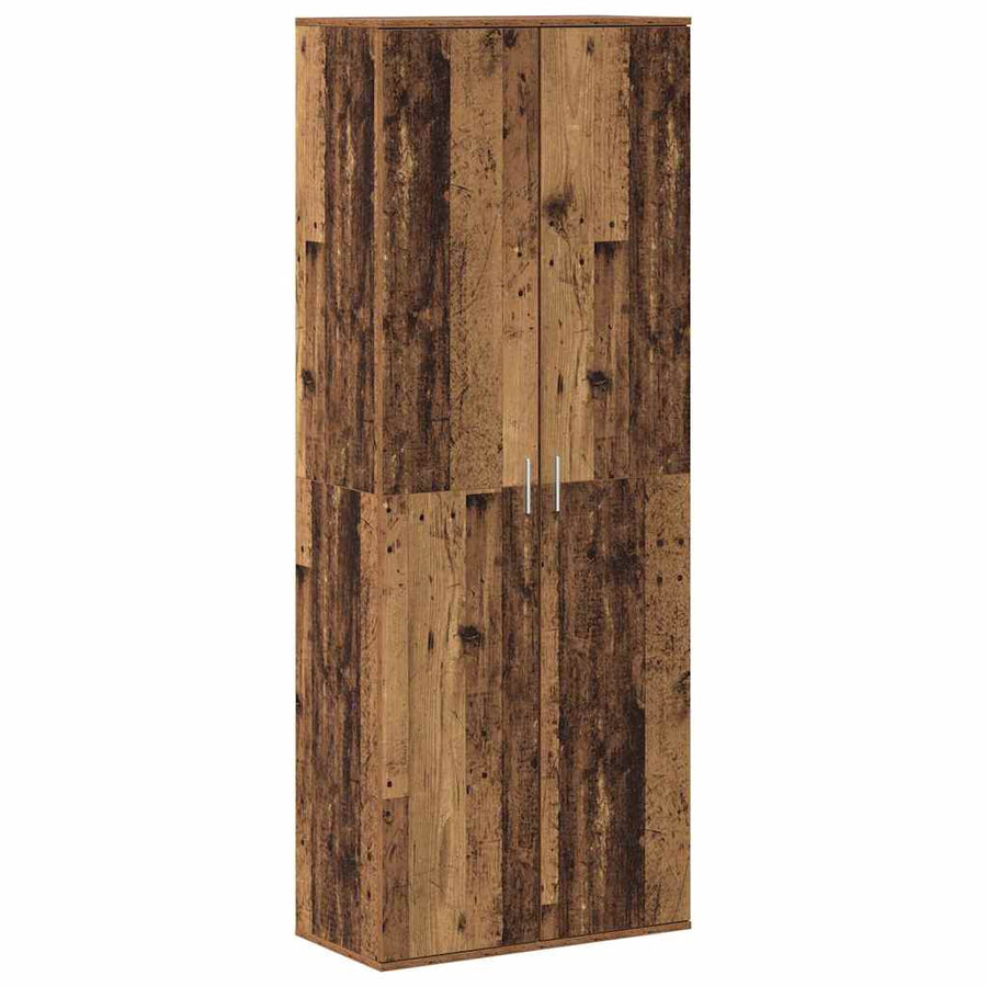 Hoge kast Oudhout 70 x 33.5 x 180 cm Bewerkt hout