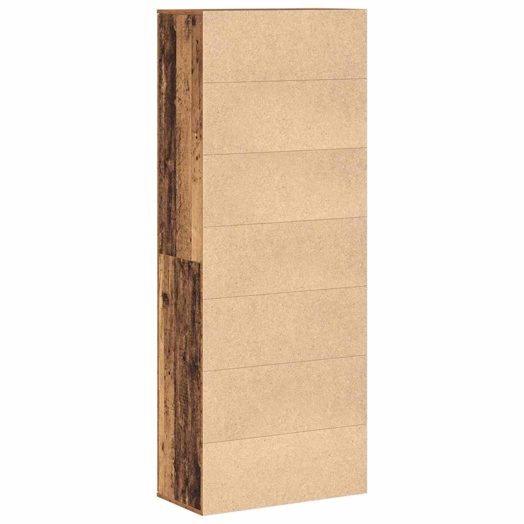 Hoge kast Oudhout 70 x 33.5 x 180 cm Bewerkt hout