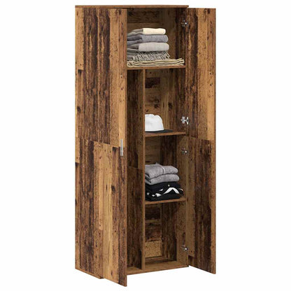 Hoge kast Oudhout 70 x 33.5 x 180 cm Bewerkt hout