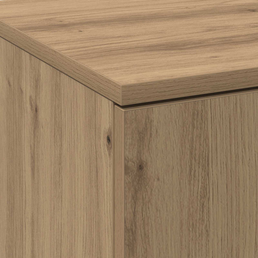 Hoge kast 70 x 33.5 x 180 cm Bewerkt hout Artisan Eiken