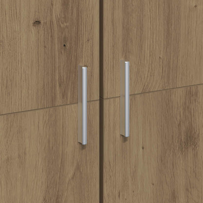 Hoge kast 70 x 33.5 x 180 cm Bewerkt hout Artisan Eiken