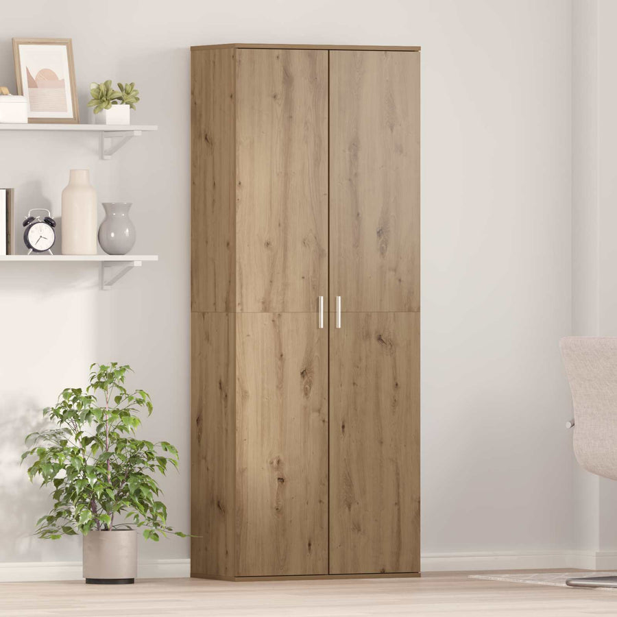 Hoge kast 70 x 33.5 x 180 cm Bewerkt hout Artisan Eiken
