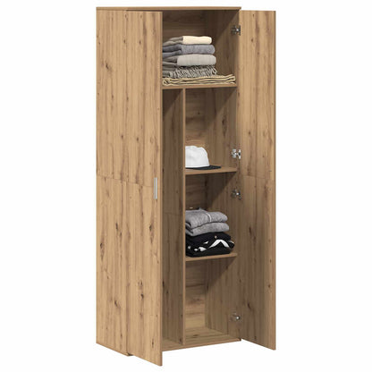 Hoge kast 70 x 33.5 x 180 cm Bewerkt hout Artisan Eiken