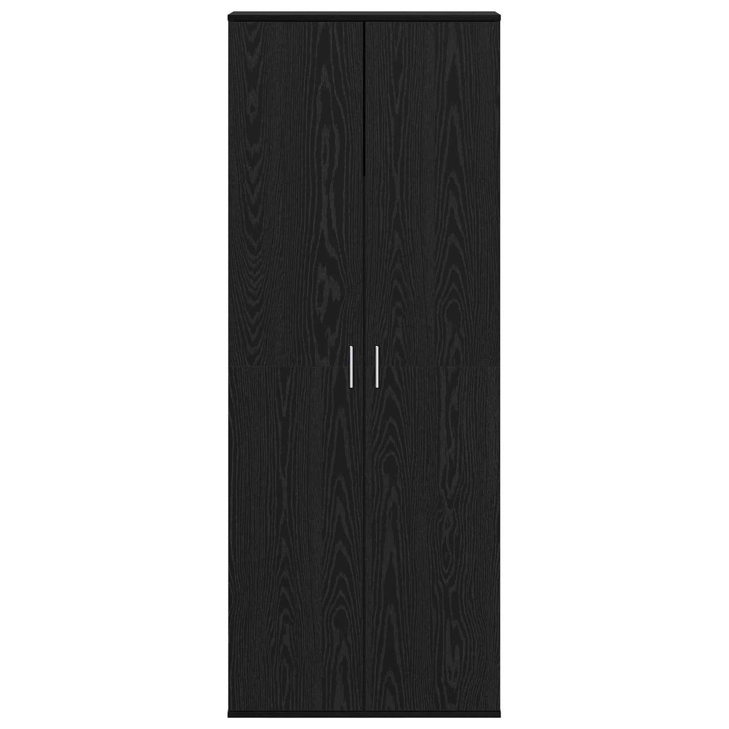 Hoge kast Zwart Eiken 70 x 33.5 x 180 cm Bewerkt hout