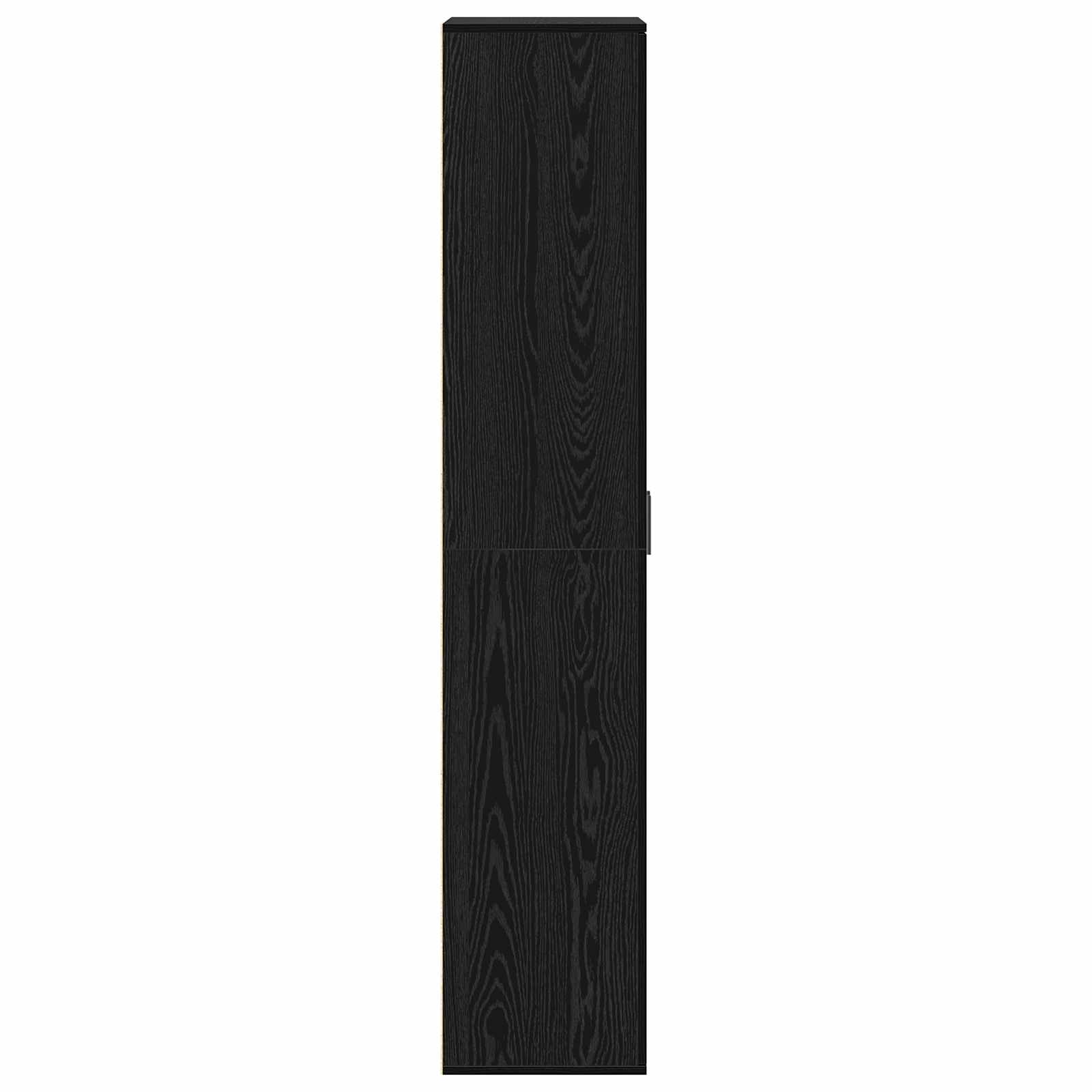 Hoge kast Zwart Eiken 70 x 33.5 x 180 cm Bewerkt hout