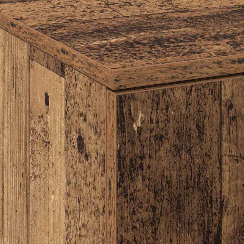 Highboard Oud Hout 60 x 35 x 180 cm Bewerkt hout