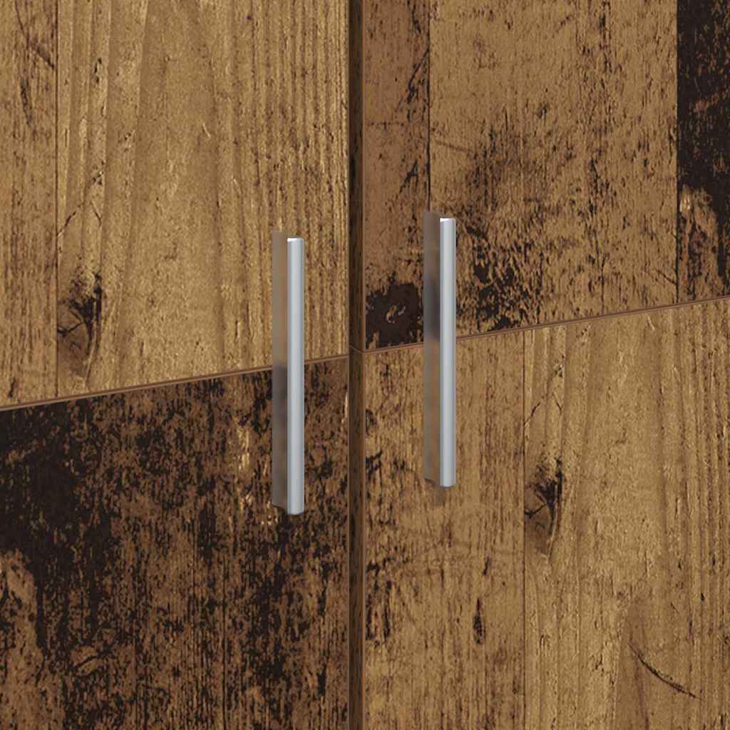 Highboard Oud Hout 60 x 35 x 180 cm Bewerkt hout