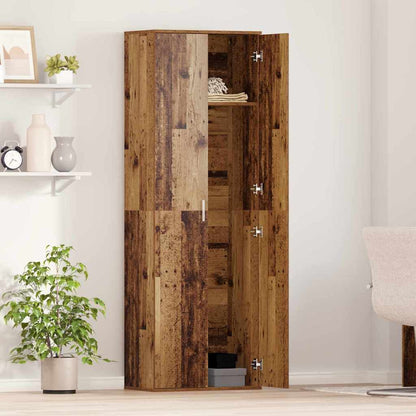 Highboard Oud Hout 60 x 35 x 180 cm Bewerkt hout