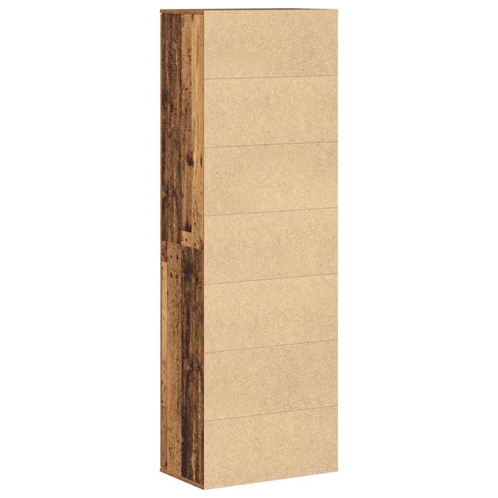 Highboard Oud Hout 60 x 35 x 180 cm Bewerkt hout
