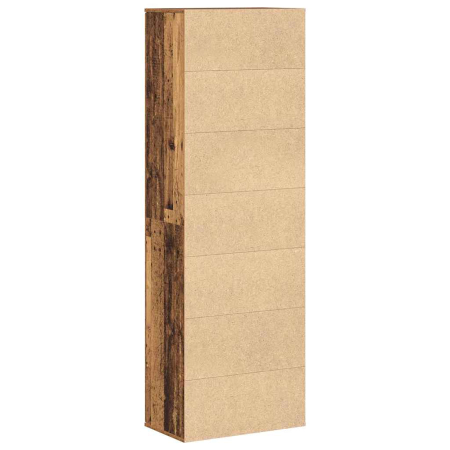 Highboard Oud Hout 60 x 35 x 180 cm Bewerkt hout