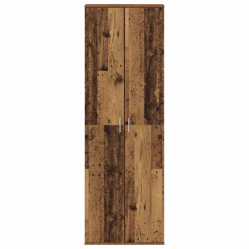 Highboard Oud Hout 60 x 35 x 180 cm Bewerkt hout