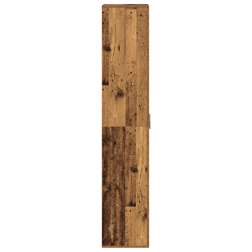 Highboard Oud Hout 60 x 35 x 180 cm Bewerkt hout