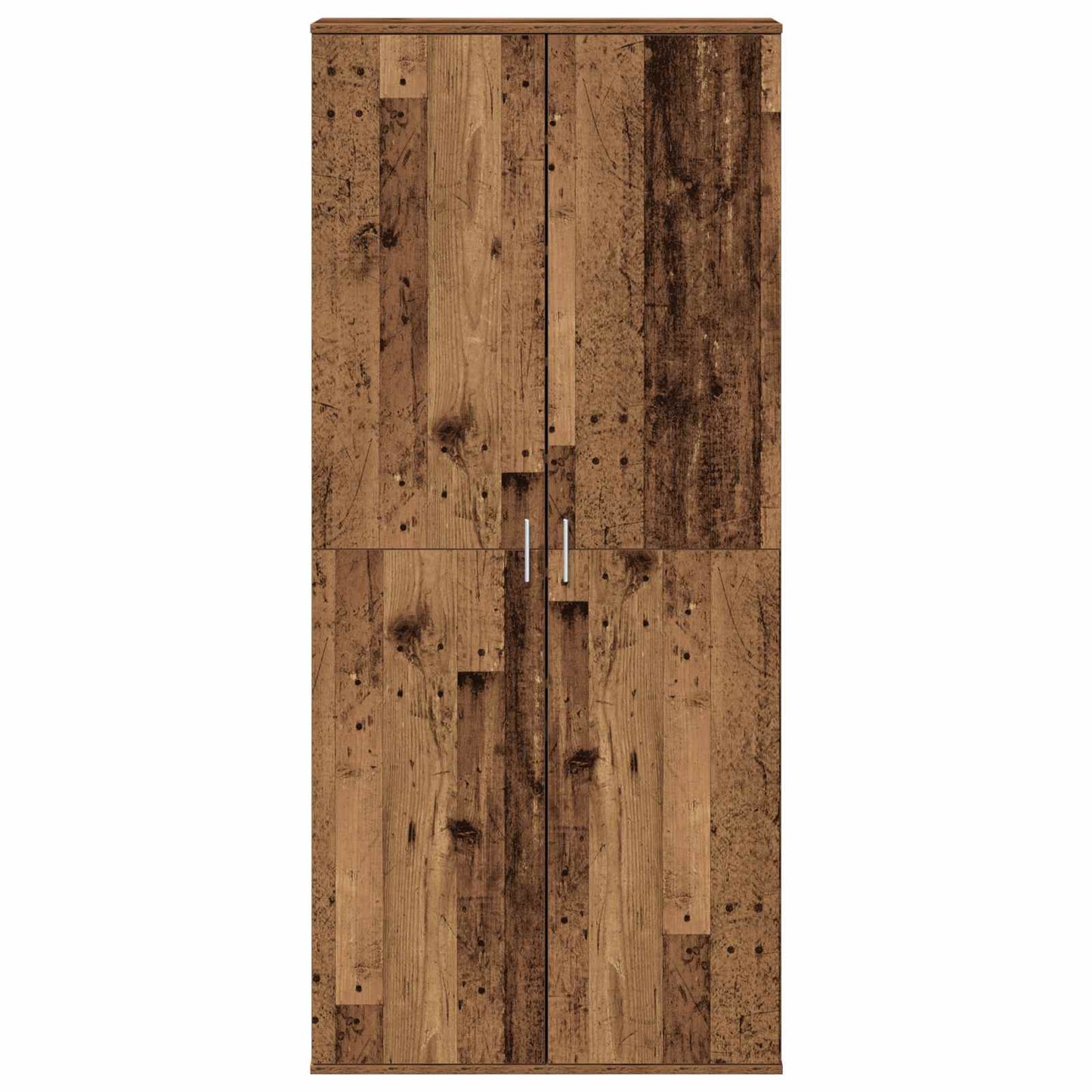 Highboard met plank Oud Hout 80 x 39 x 178 cm Bewerkt hout