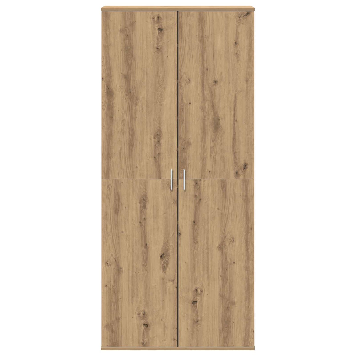 Highboard 80 x 39 x 178 cm Bewerkt hout artisanaal eikenkleurig
