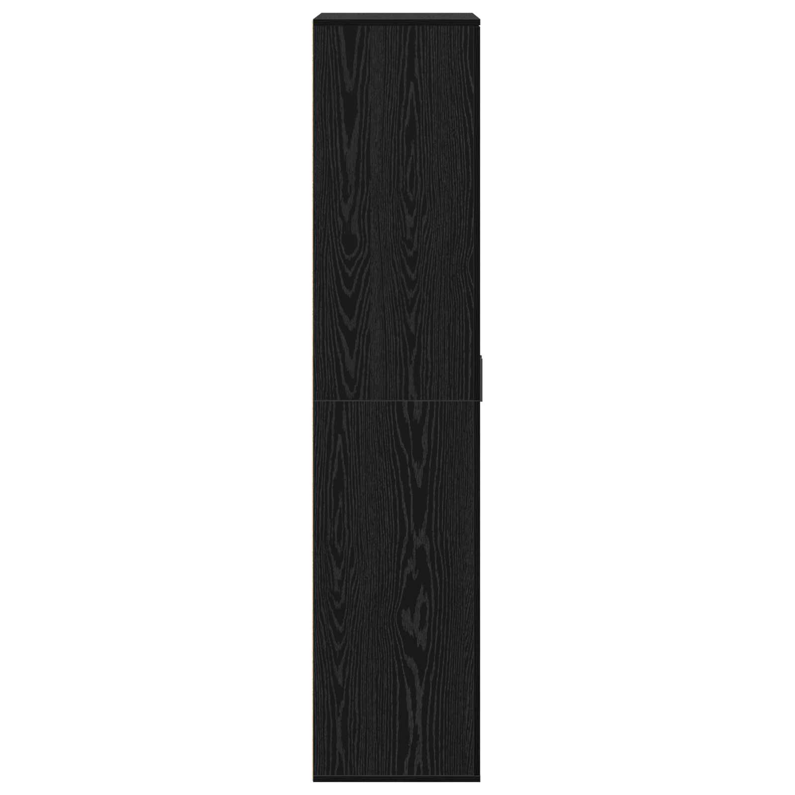 Highboard met plank Zwart eiken 80 x 39 x 178 cm Bewerkt hout