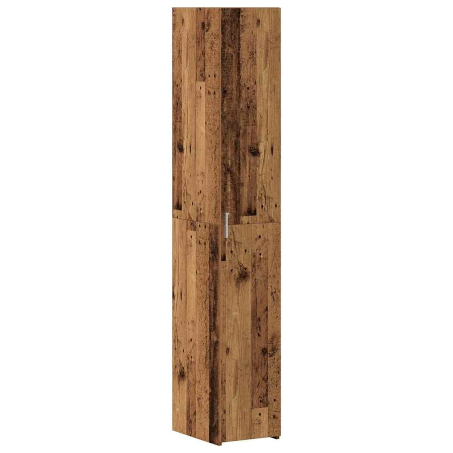 Hoge kast 2 pcs Oudhout 30 x 42,5 x 185 cm
